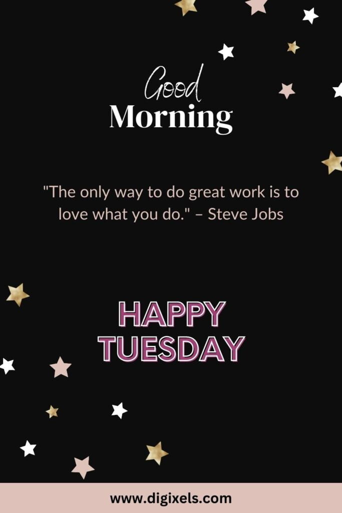 Happy Tuesday Images with text, quotes, stars