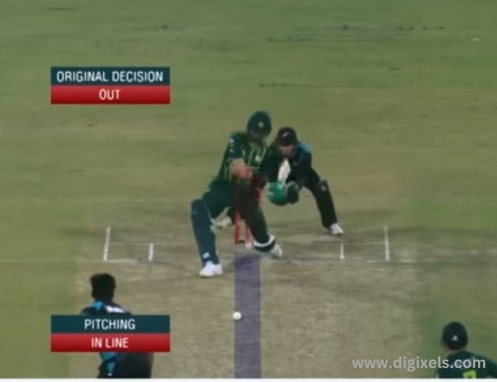 Cricket images of New Zealand - Pakistan match overview of out call of the umpire decision