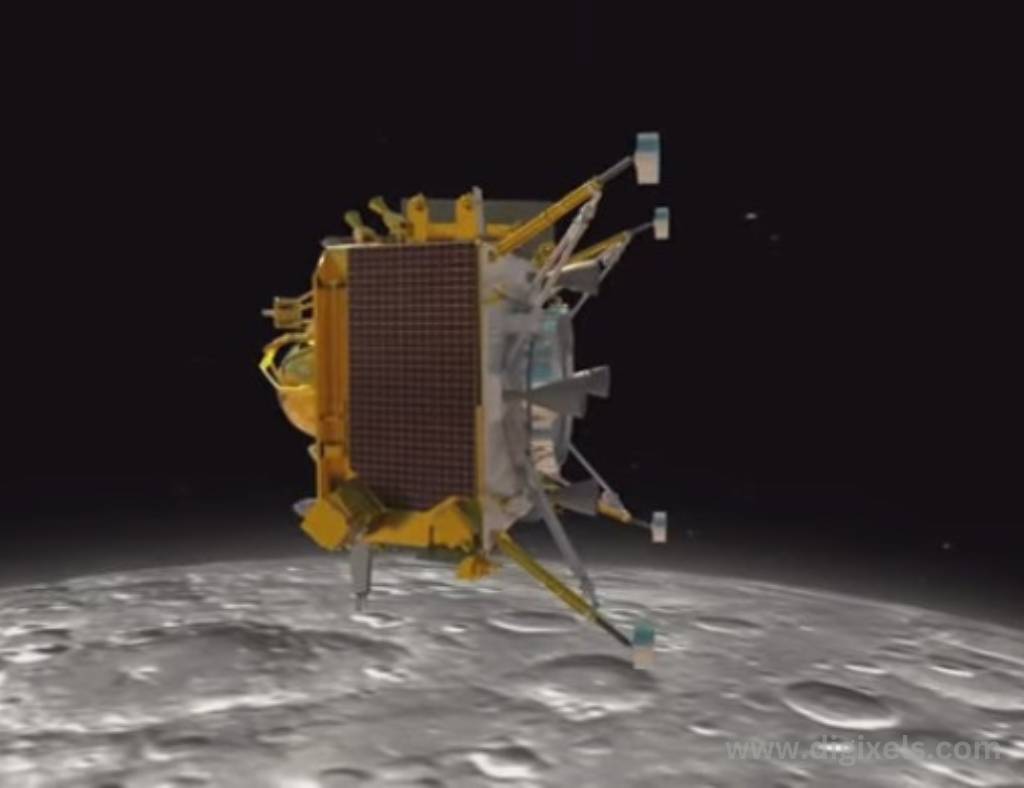 Chandrayaan 3 images footage, on reaching the Moon and landed on the Moon.