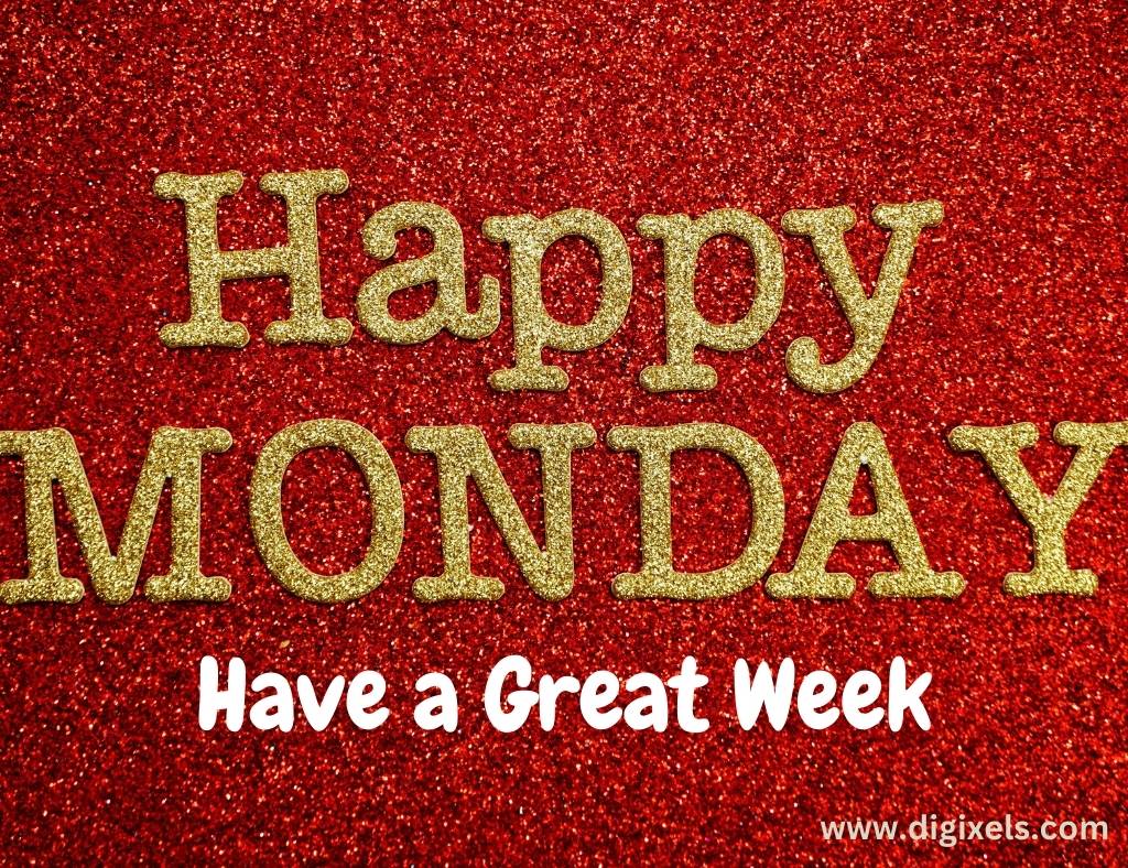 Happy Monday Images with quotes, text, graphic design,