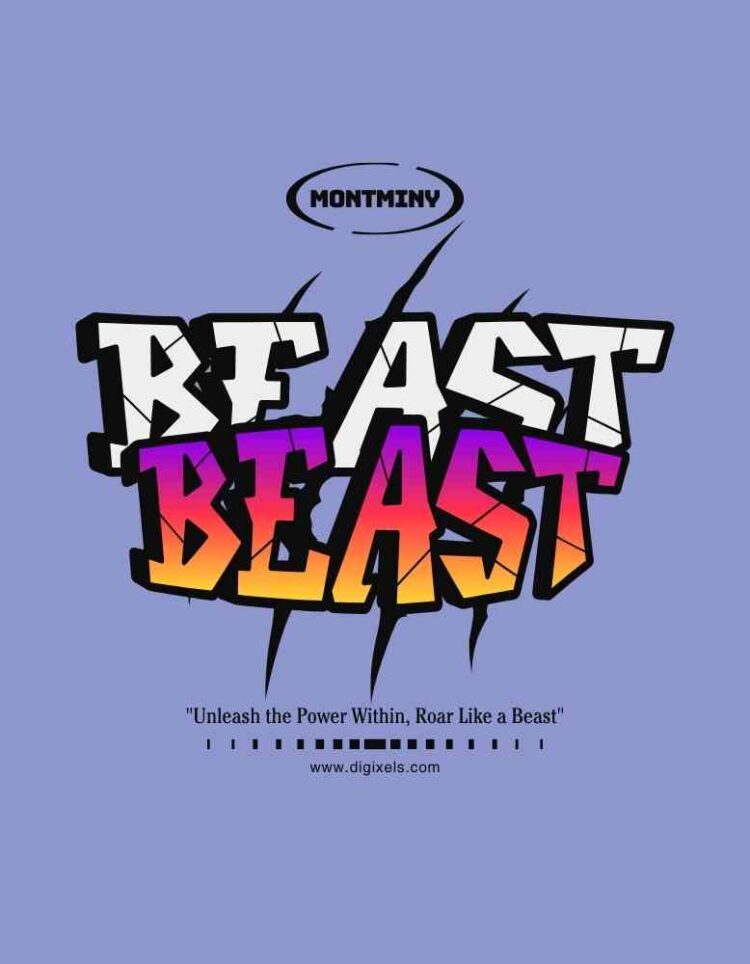 BEAST Graphic T-Shirt Design