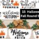 15 Beautiful Halloween Theme Fall Round Sign