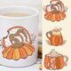 12 Pumpkin Spice Sublimation Clipart Graphic